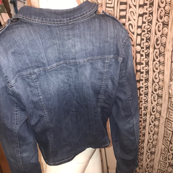 ASHLEY STEWART Blue JE ANS Jacket size18/20nwt - Picture 4 of 10
